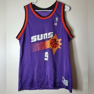 Vintage 90's Champion Phoenix Suns Jersey Size 44 Made In The USA Dan Majerle